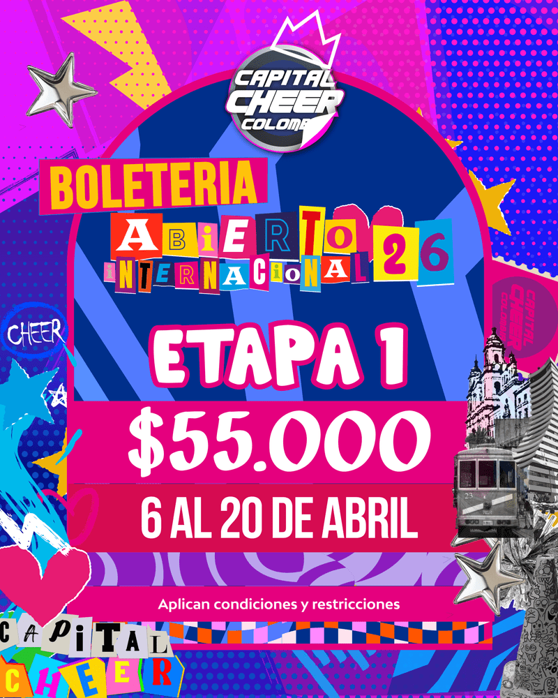 Boletería Abierto Internacional - Etapa 1